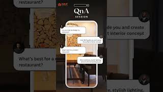 Q: Can you design my restaurant?  A: Done. From concept to chair — all handled! 🍽️✨