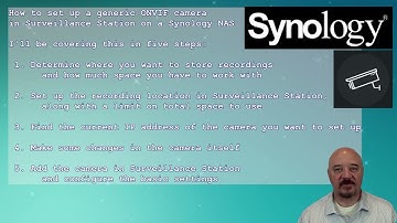 Add a Generic ONVIF Camera to Surveillance Station on a Synology NAS