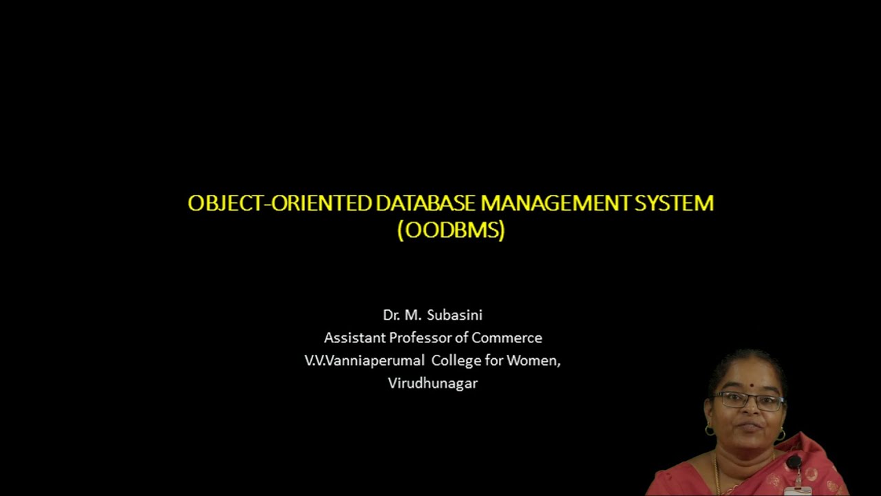Object-Oriented Database Management System (OODBMS) - YouTube