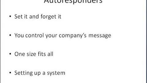 50 Shades of MOBE - Using an Autoresponder