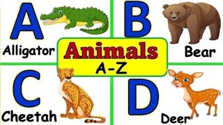 A To Z Animals Names In English : #kidseducation
