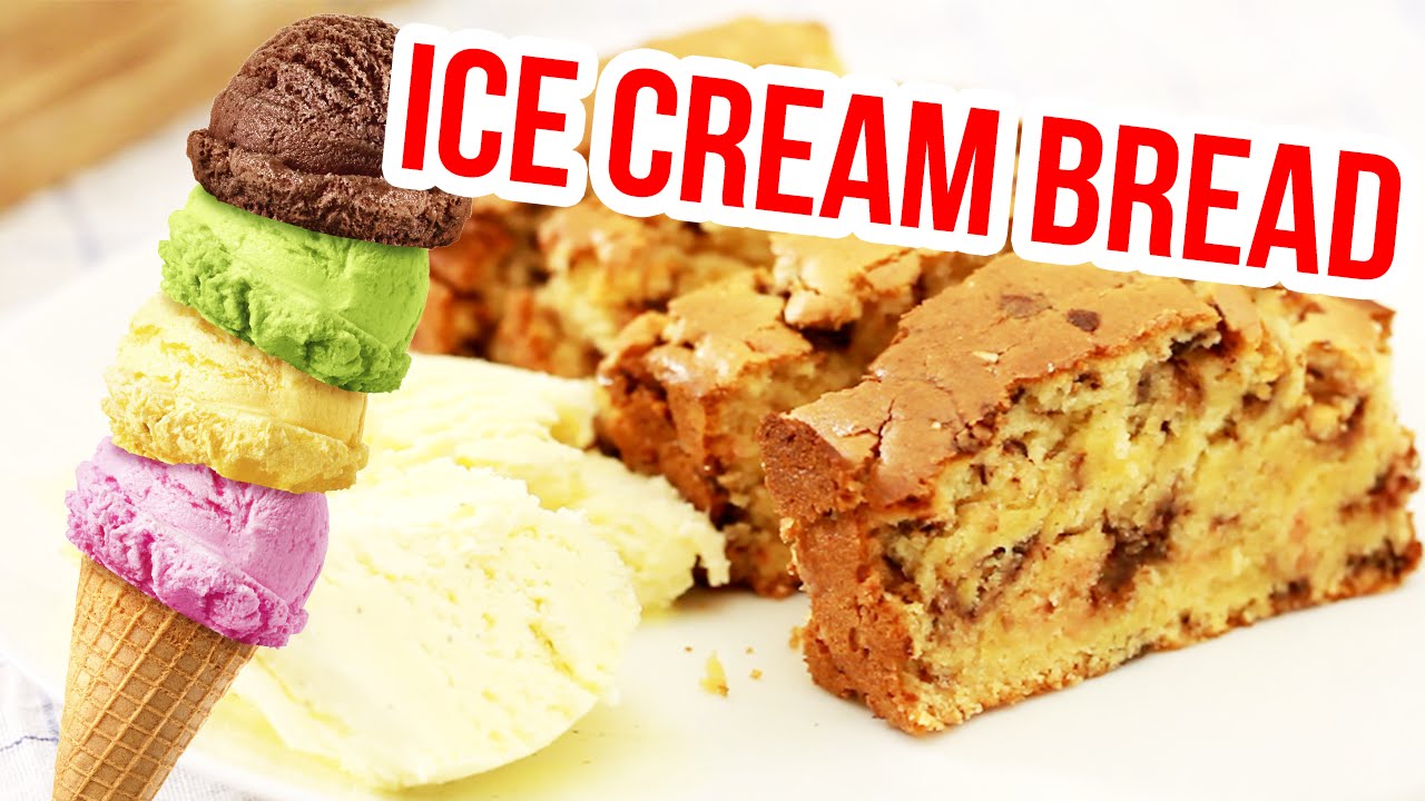 Ice Cream Bread Recipe Only 2 Ingredients! YouTube