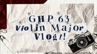 A Day in the Life of a Strings Major at GHP(63)!!