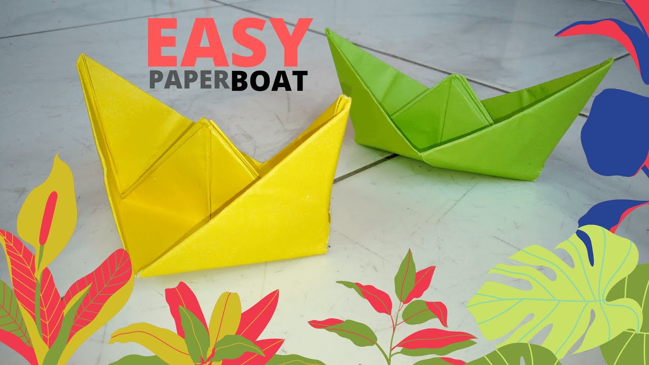 Download How to make Paper Boat *EASY* | Origami Tutorial | Paper Crafts DIY with Us - YouTube