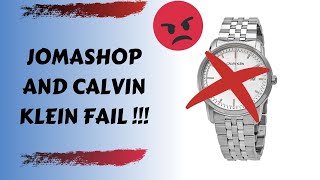 Jomashop I will Never Use Again due to this Watch ! (Calvin Klein Infinite Automatic ETA 2020 )