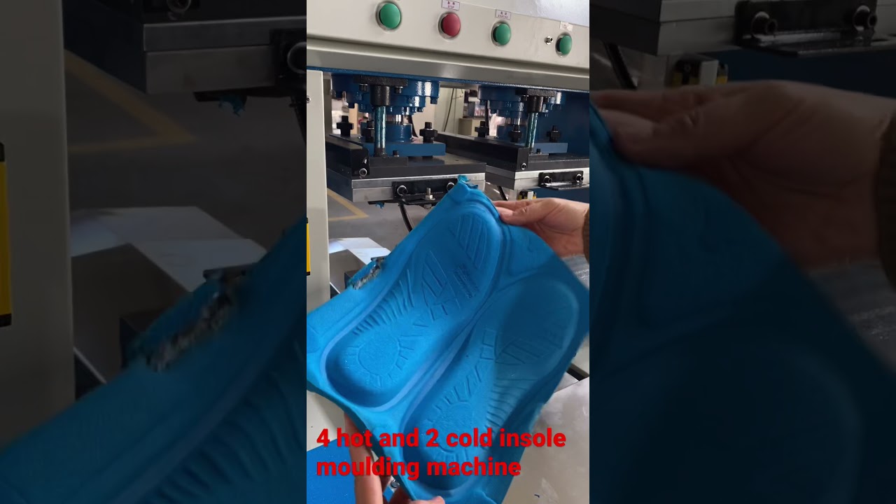 PL-6006-CP four hot and two cold insole midsole moulding machine