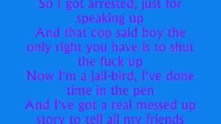Fuck the Po Po ~ Corey Smith ~ Lyrics