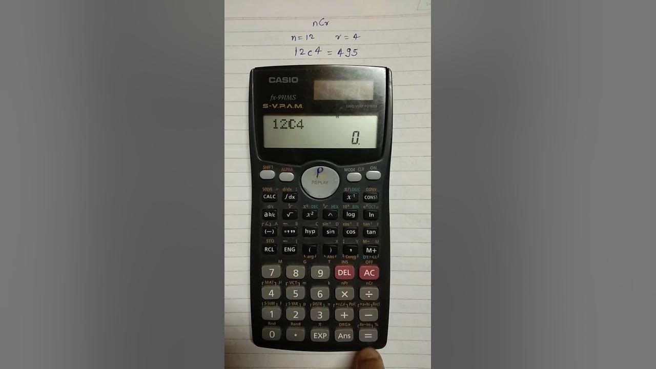 how-to-calculate-ncr-using-calculator-fx-991ms-viral-maths