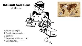 Difficult Call Signs - 20wpm Easy Call Signs 20wpm