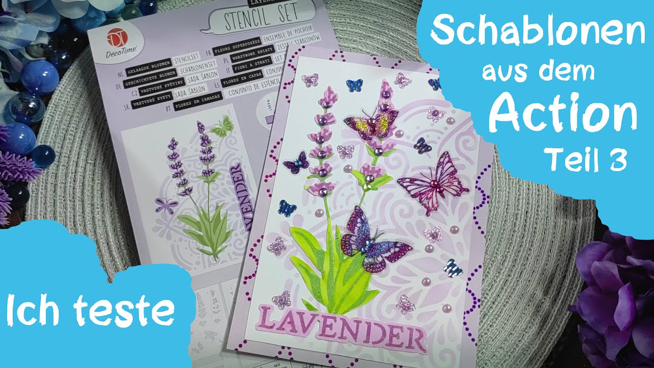 👁️‍🗨️Ich teste - Decotime Schablonen + Kartenbasteln Teil 3🛍️🎨 