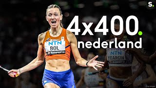 Formidabel! Femke Bol rolt Jamaica en Groot-Brittannië op met ultieme slotsprint