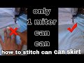 Can can skirt cutting and stitching diy can can skirt petticoat  how to attach can can in dress