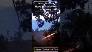 TOS-1  Buratino  Heavy Flamethrower  is in action  #military #tanksupport