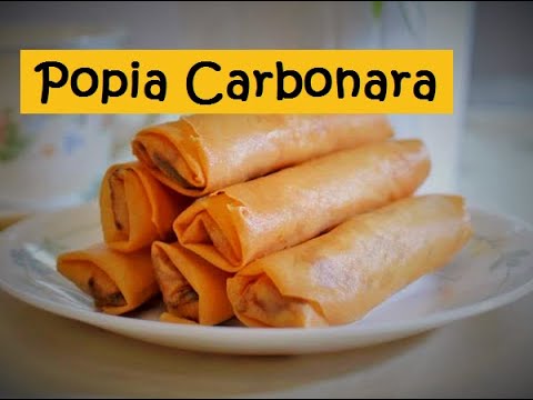 Carbonara che popia nom resepi Resepi