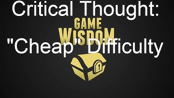 A Critical Thought on "Cheap" Difficulty
