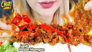 ASMR 🔥🌶COBAIN LAUK PEDAS DARI QUINNKITCHEN | 🐮DENDENG BATOKOK, 🌈PARU PELANGI, TERI JENGKOL (ENDORSE)