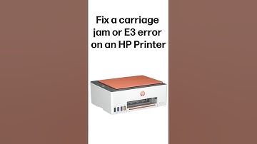Fix a carriage jam or E3 error | HP printers #shorts