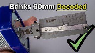 M1 / MS2 Lishi vs Brinks 60mm Laminated Padlock || Decoded!