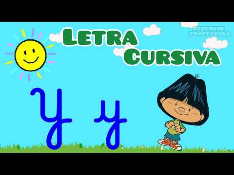 Letra Y - Vamos aprender a fazer a letra Y cursiva.