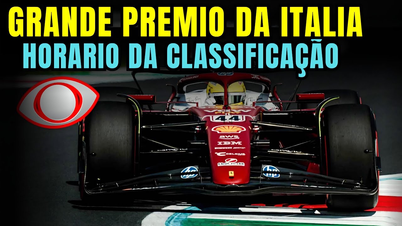 F1 2025 - Gp Da Italia - Classificação - Horario Da Transmissão Na Tv Band - Formula 1