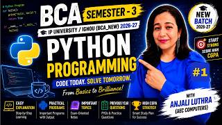 Python Programming | Semester - 3 | BCA | DAY 1 | INTRODUCTION : Input Output Statements