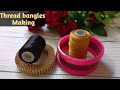 Neat and Beautiful Thread Bangles making | Silk thread bangles |