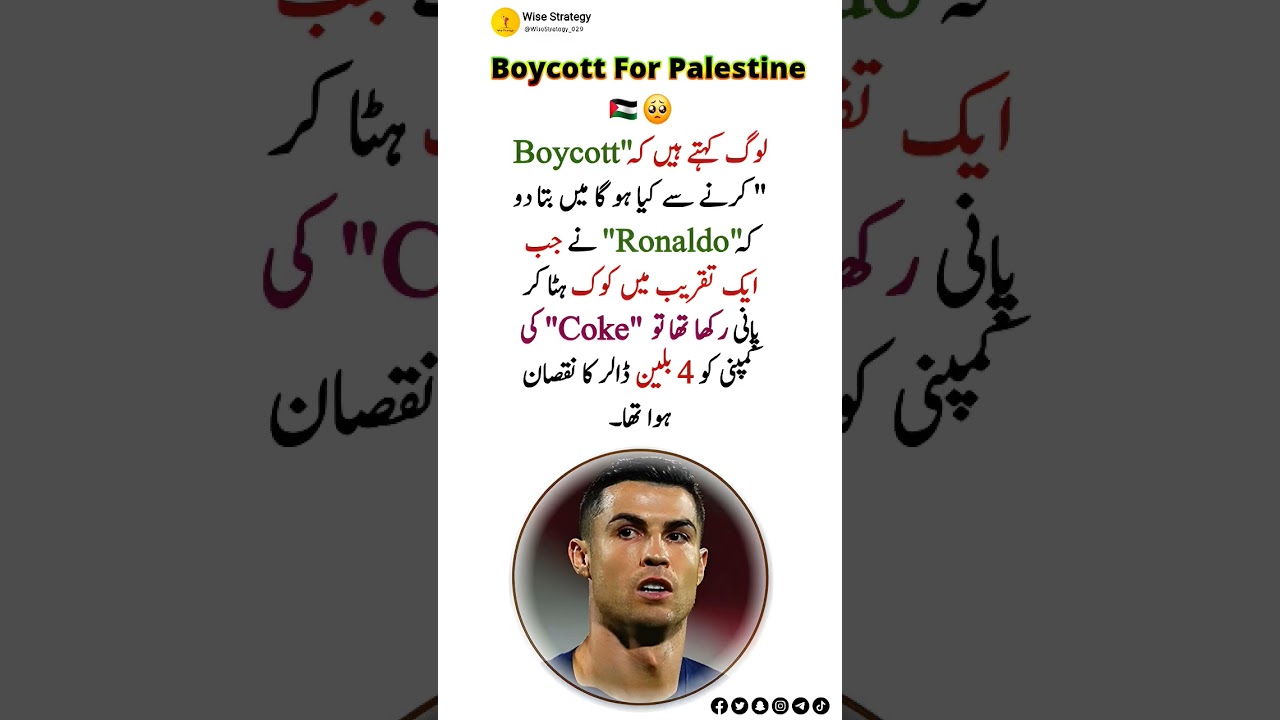 Coke Lost 4 Billion $ after Boycott of Christiano Ronaldo in a Conference 