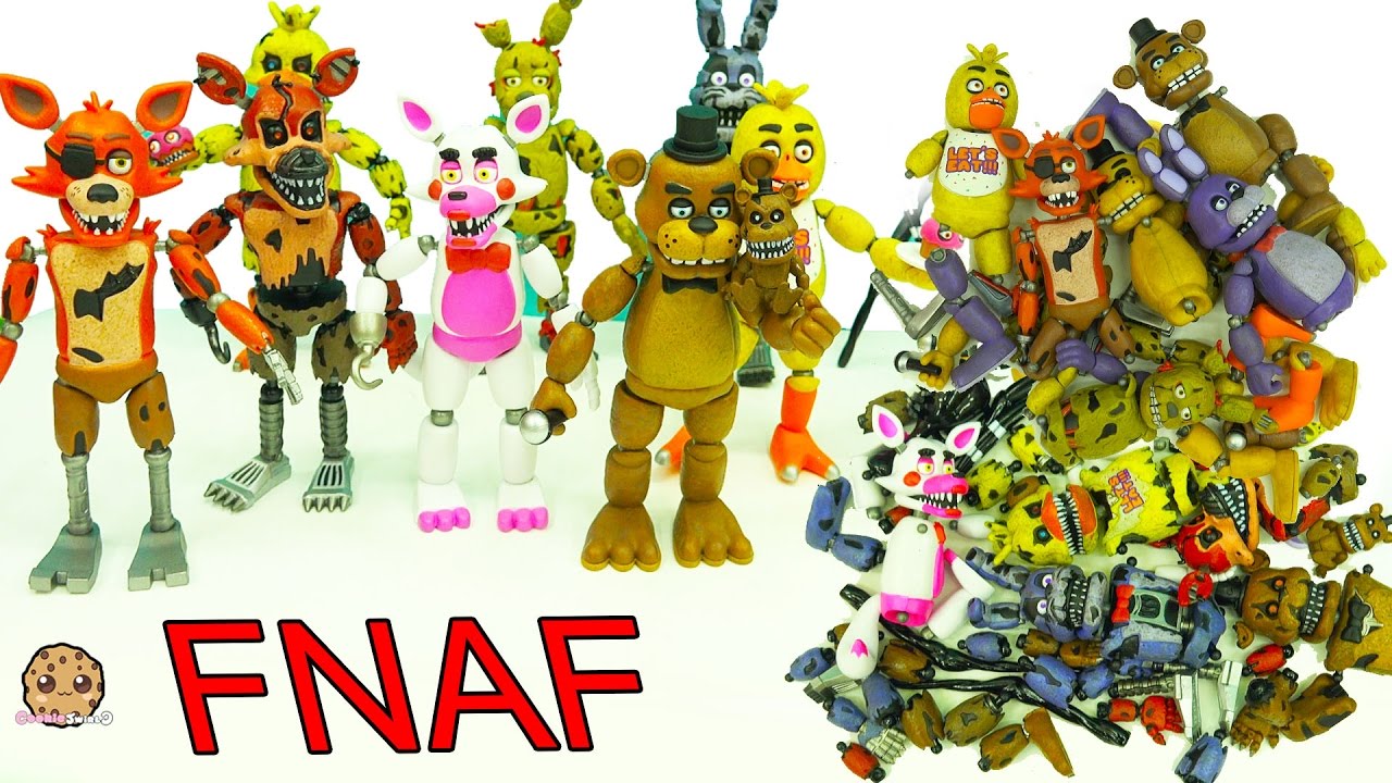 Fnaf In Pieces Complete Set Of Five Night S At Freddy S Funko - action spielfiguren roblox series 5 mystery figure blind
