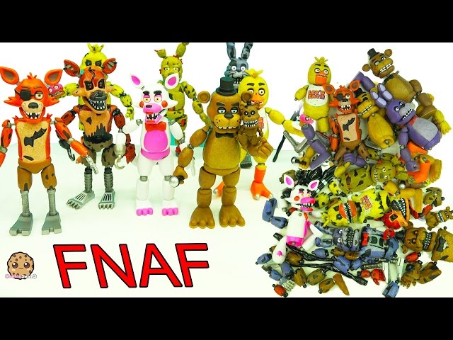 FNAF In Pieces Complete Set Of Five Night's At Freddy's Funko class=