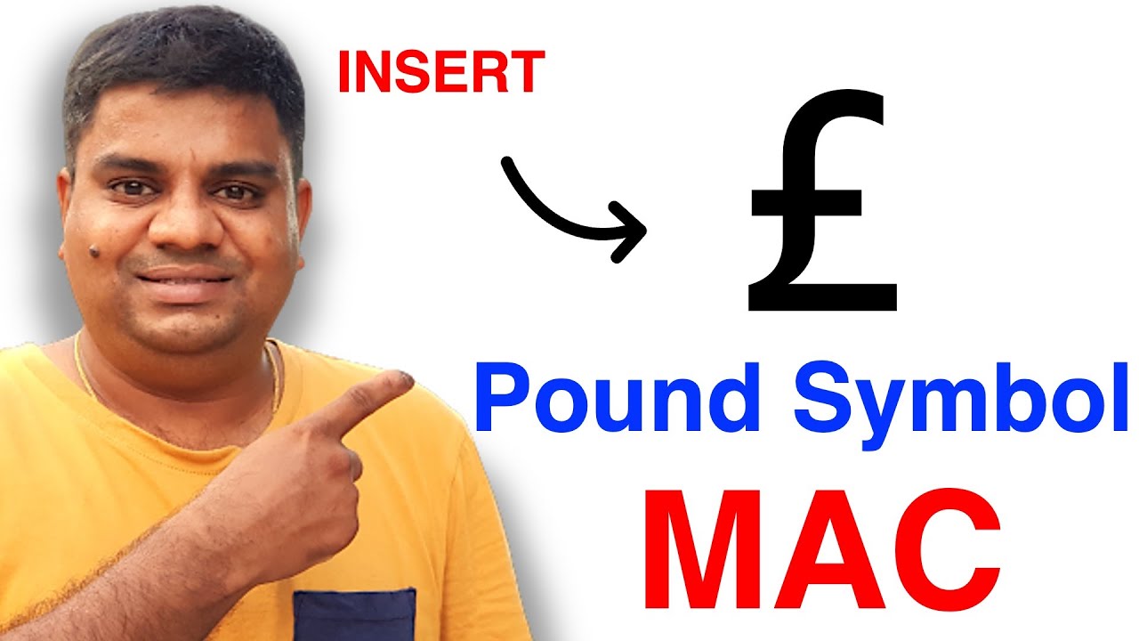 How to get Pound Sign on MAC - [Symbol: £]