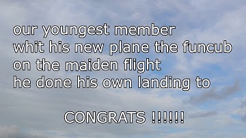 maiden flight multiplex funcub