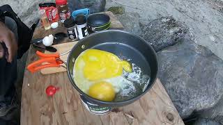 riverside backpack stove cooking