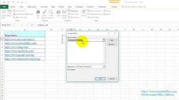 Create Drop Down List With Hyperlinks In Excel