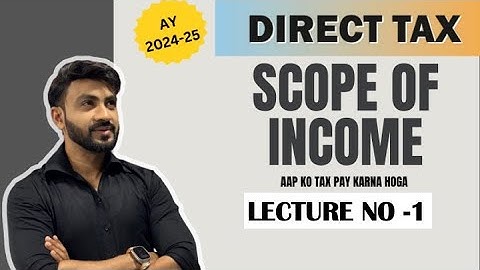 #1TYBCOM/TYBMS/MCOM/TYBBI | Scope Of India | Direct Tax |Sem 5|| AY 25-26 |