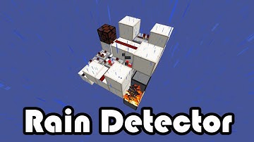 Automatic Rain Detector [Survival Friendly!] 1.8 (Tutorial)