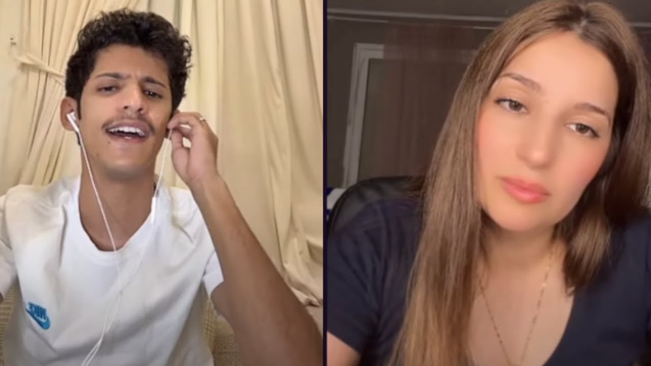 سعود بن خميس غنى موال لما عرف انها من سوريا البنت تقول صوتك يبكي