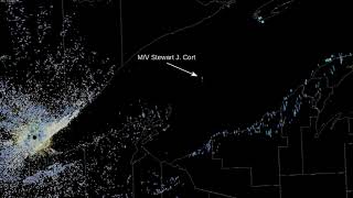 M\/V Stewart J. Cort from KDLH WSR-88D August 10, 2019