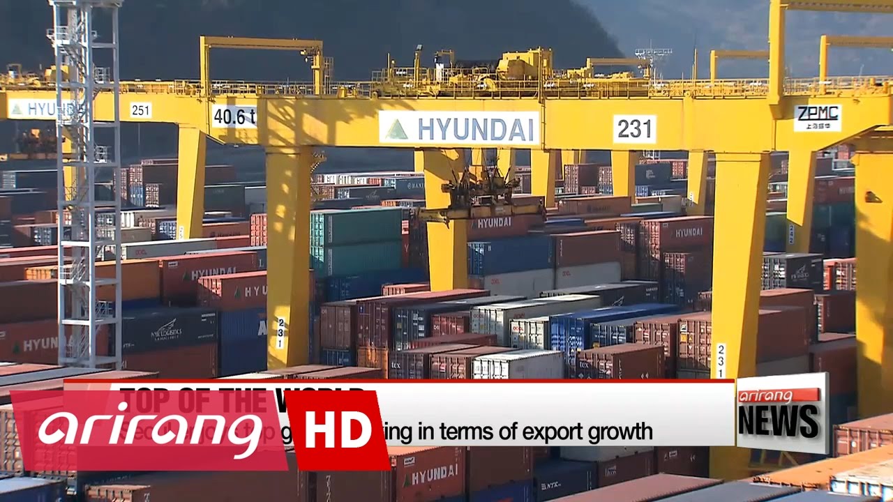 S. Korea leads top 10 global trade nations in export increase