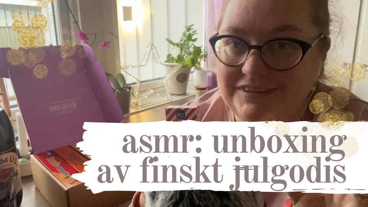 ASMR på svenska: Unboxning av finsk julchoklad 🤎 (tyvärr dålig kvalitet)