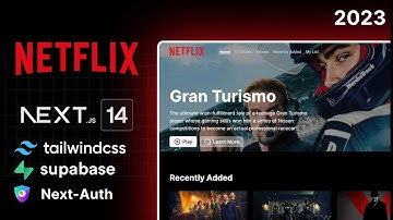 Next.js 14 Netflix Clone using React, Supabase, Next-Auth, Prisma and  Tailwind.css