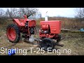 Starting Tractor T-25 Engine (1080p)