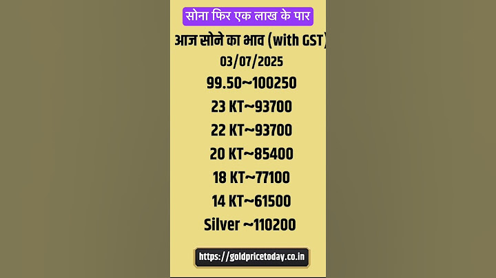 सोने का भाव फिर एक लाख के पार, gold price today news
