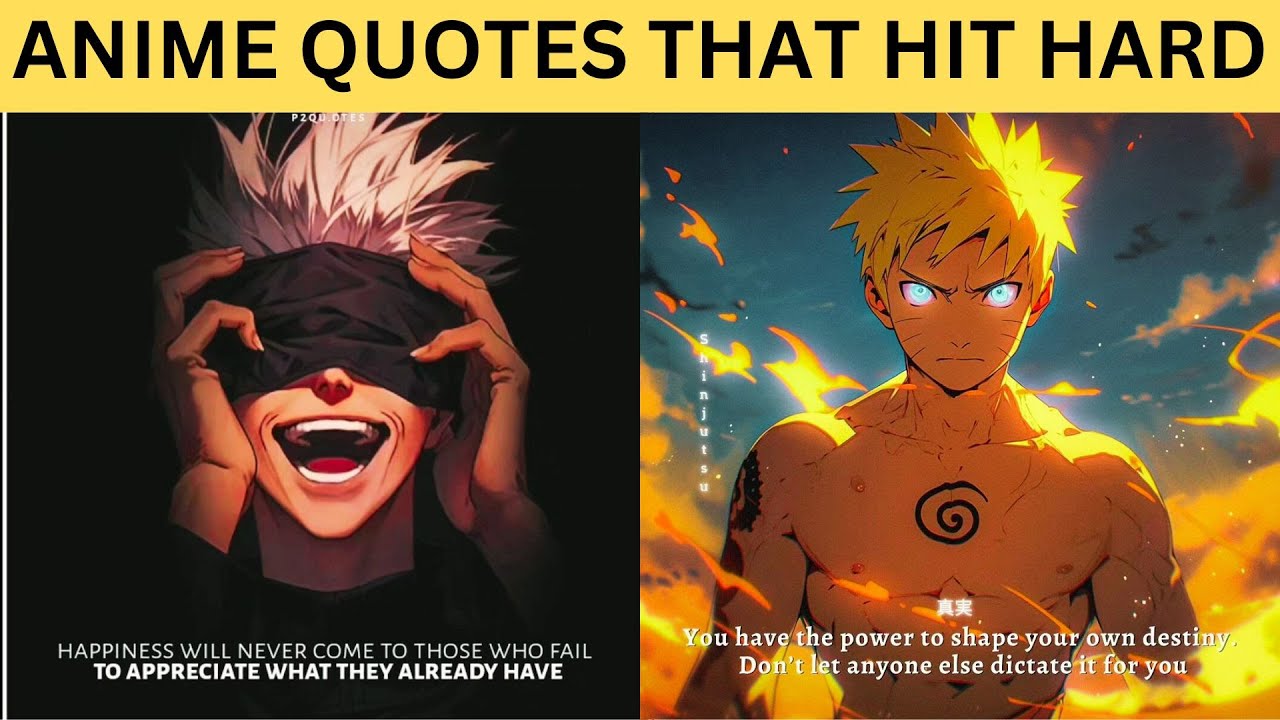Top 50 Most Amazing Anime Quotes of All Time - YouTube