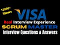 Scrum Master Interview Questions and Answers: VISA - 2020