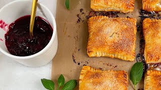 Cranberry Brie Puff Pastry Bites Holiday baking recipe