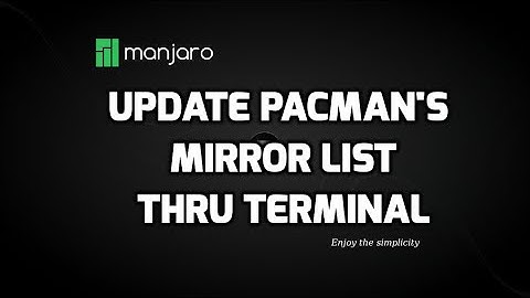 Update Manjaro