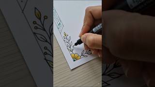 Border design for project subject. #art #shorts #youtubeshorts