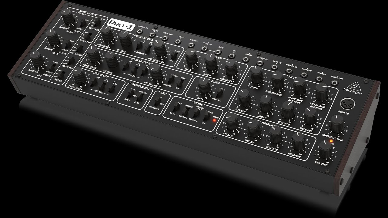 behringer pro1 シンセサイザー Introducing the PRO-1 Synthesizer - YouTube