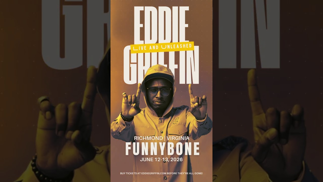 Richmond, VA! 🔥 Eddie Griffin LIVE at Funny Bone June 12 & 13! 🎤😂 Tickets: eddiegriffin.com