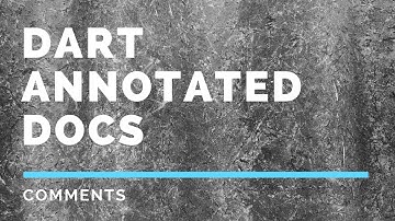 Dart Annotated Docs | Language Samples - Comments